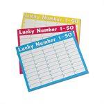 DELUXE LUCKY NUMBER CARD 1-50 